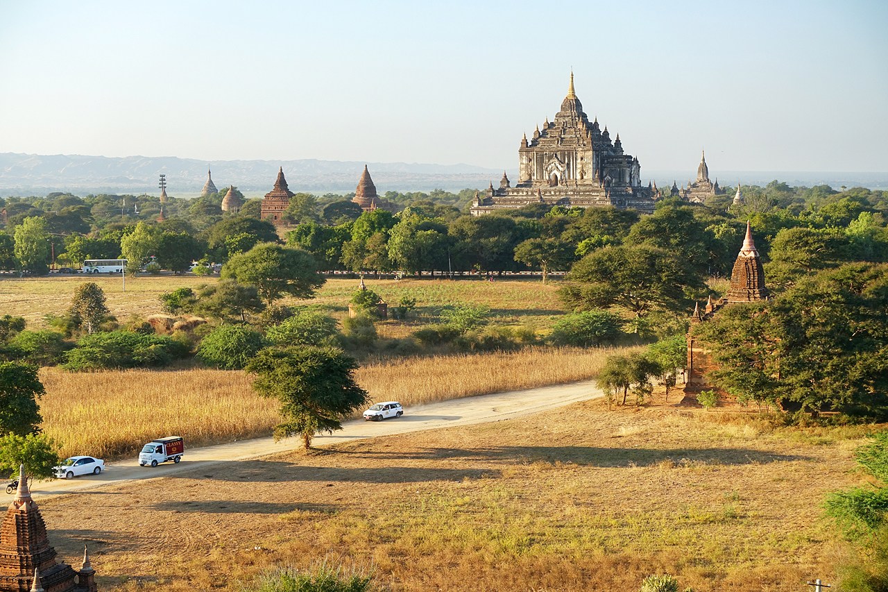 View from Shwesandaw pagoda