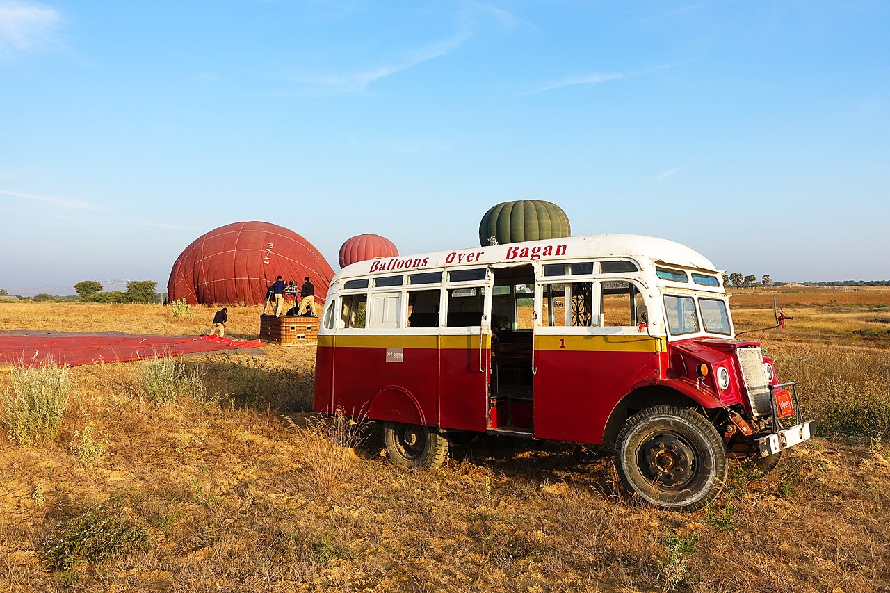 The refurbished 1944 Chevrolet World War II minibus