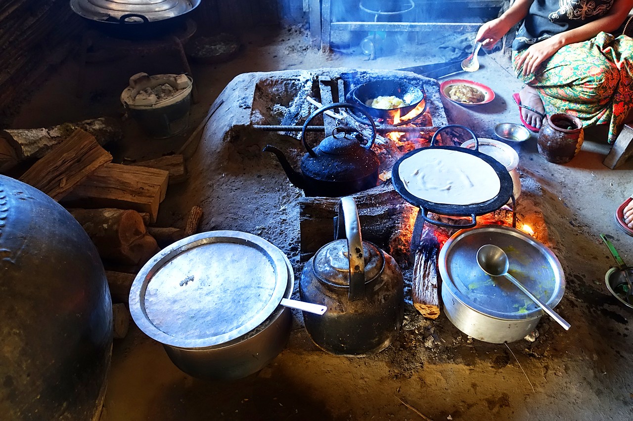 Making chapati