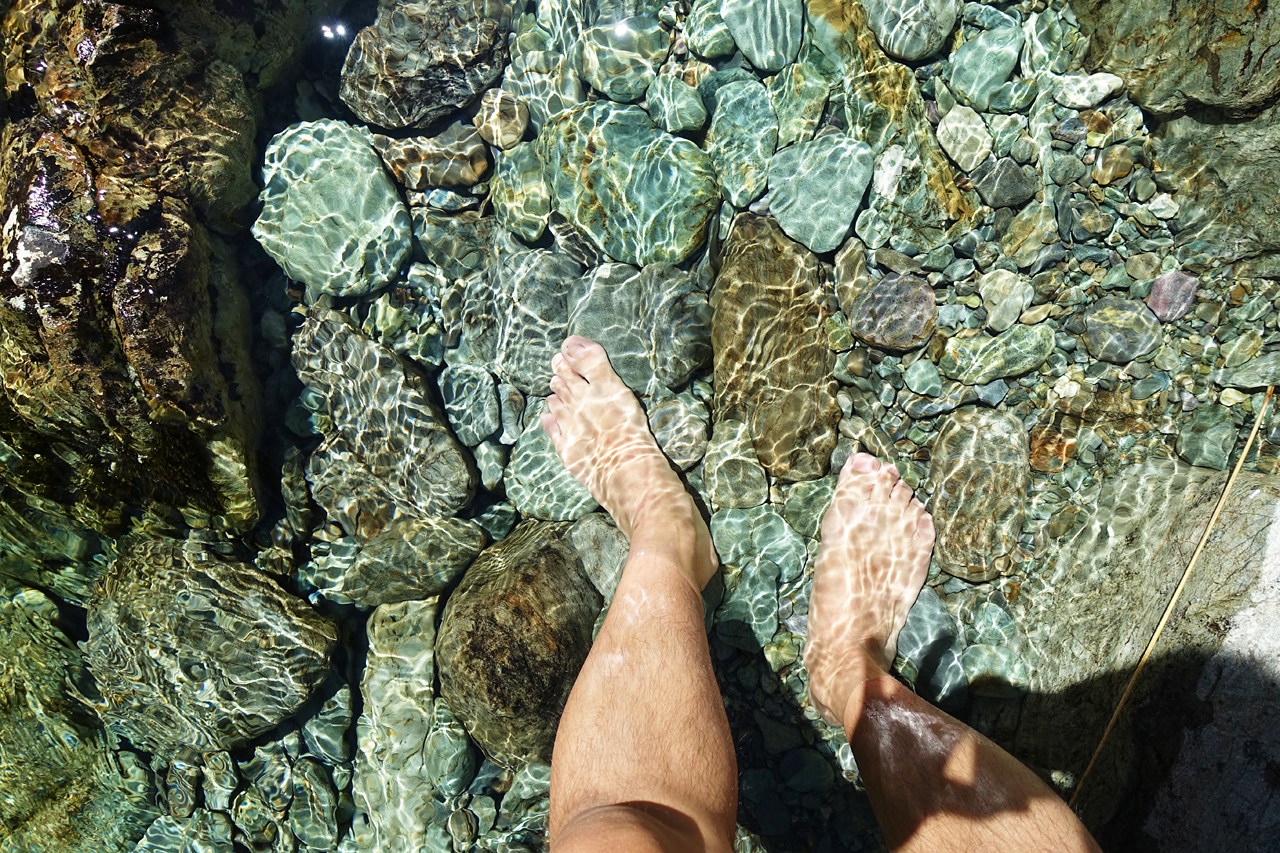 Crystal clear water