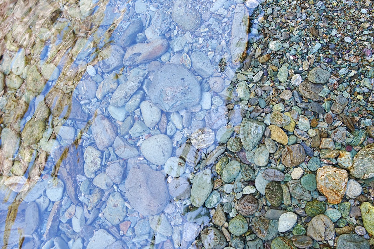 The clear waters of Routeburn Falls