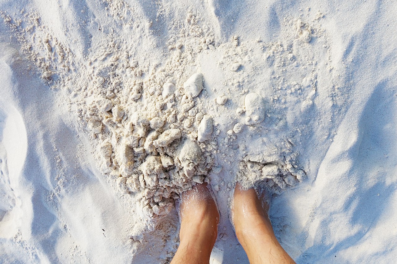 Powdery sand of White Beach