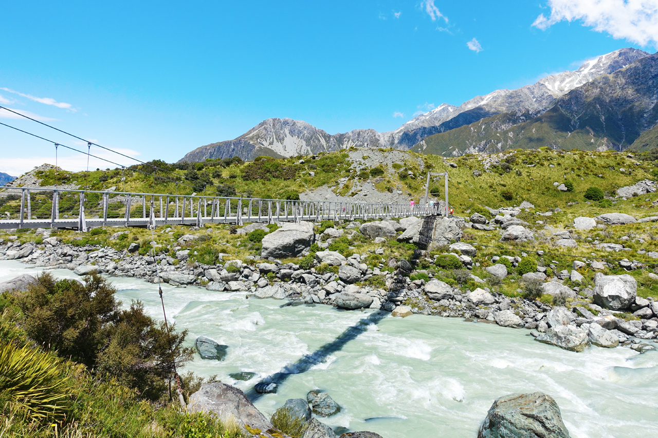 Glacier melt water