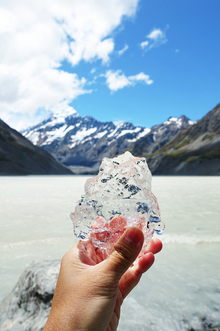 Obligatory photo of ice chunks at glacier lake