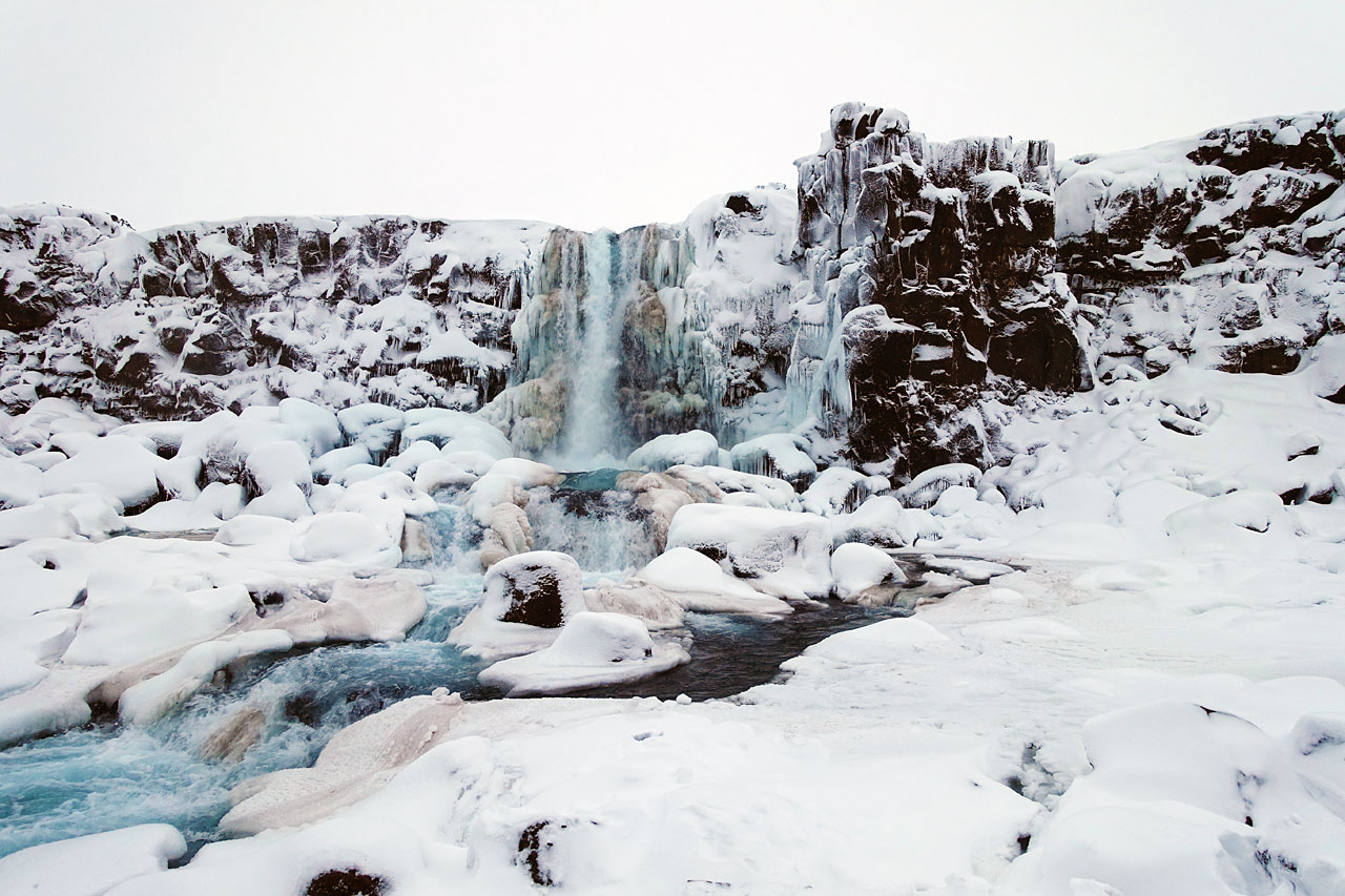 Öxarárfoss Waterfall, Þingvellir National Park