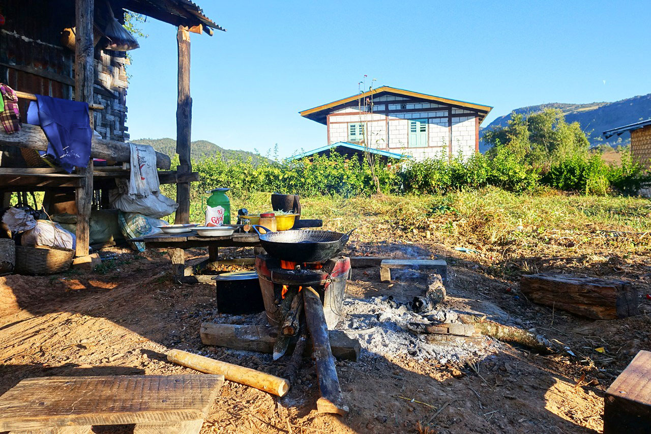 Breakfast being prepared