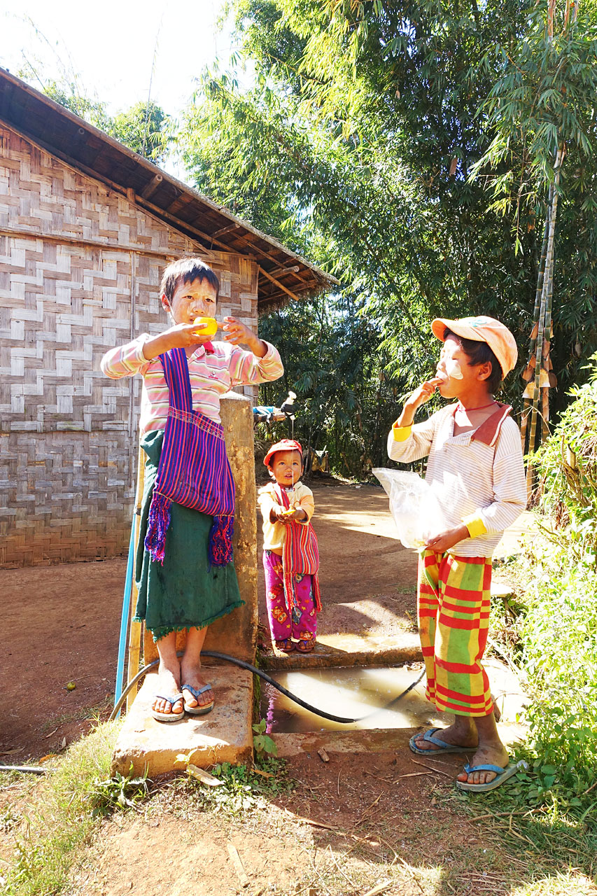 The joy of sipping water on a hot day