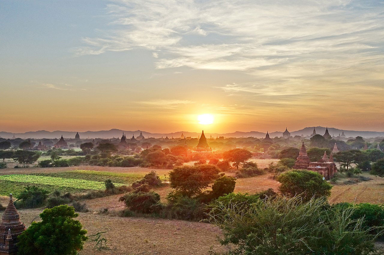 Sunset at Bulethi Temple