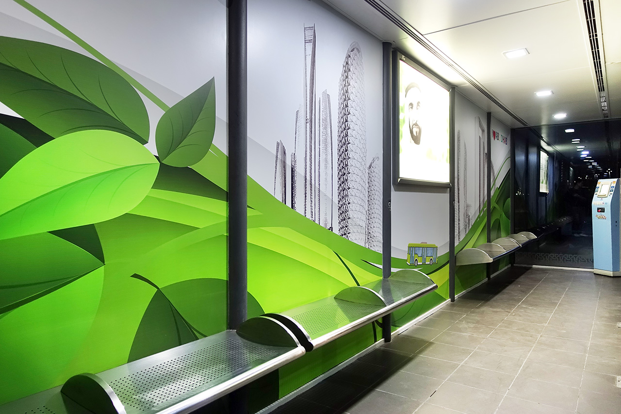 Air-Conditioned Bus Stop in Dubai