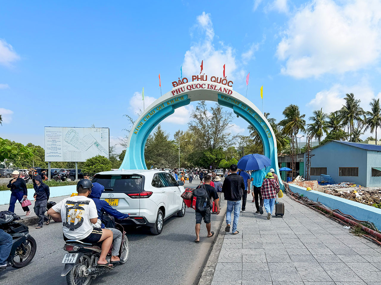 Arriving at Phu Quoc by Ferry