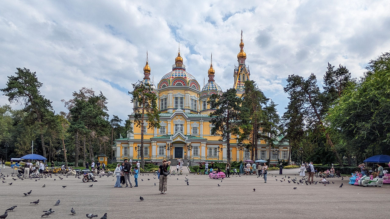 Ascension Cathedral in Panfilov Park