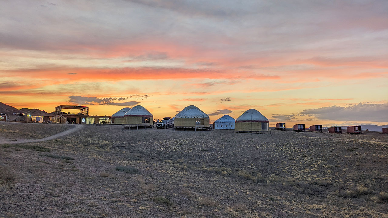 Eco-tents and cabins near the National Park visitor center