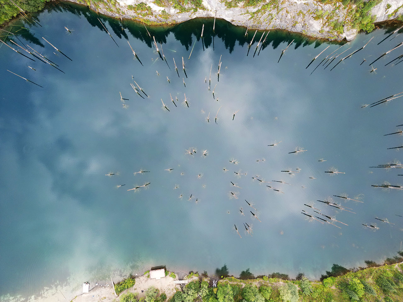Top-down View of Kaindy Lake