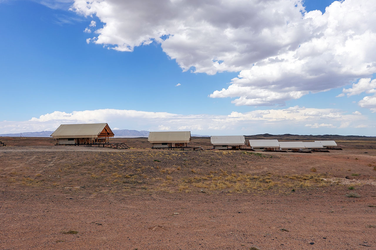 Eco-tents and cabins near the National Park visitor center