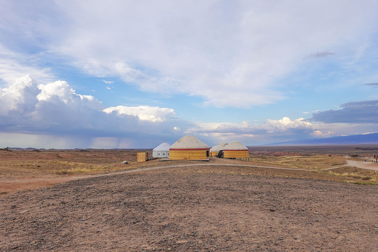 Eco-tents and cabins near the National Park visitor center